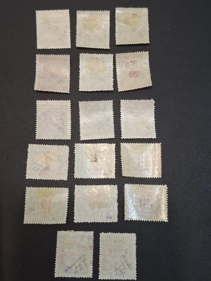 塞格德 1919 匈牙利占领 KOZTARSASAG + 波尔图 Due 全套 17 件  — 第 2/4 张图片