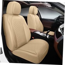 Car Seat Covers Full Set Leather Seat Covers For Carss Breathable 2 Pack Beige Car Seat Covers Full Set Leather Seat Covers For Carss Breathable 2 Pack Beige