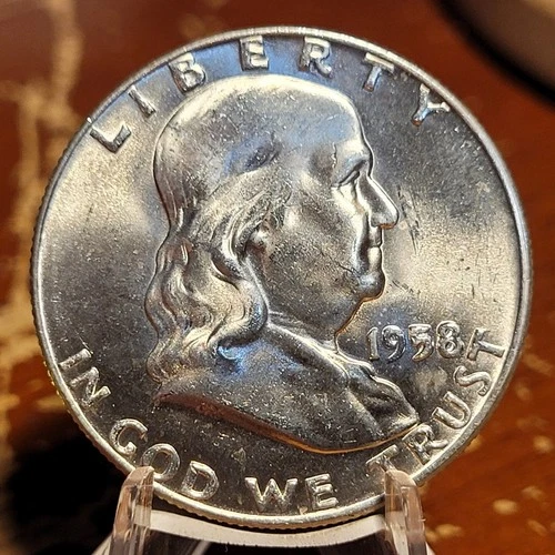 1958-D  90% Silver  Franklin Half Dollar BU Condition