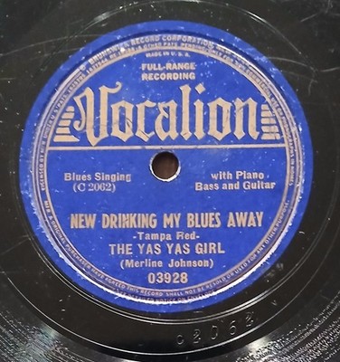 The Yas Yas Girl New Drinking My Blues Away/Crime Don't Pay Vocalion 03928 G+/V-