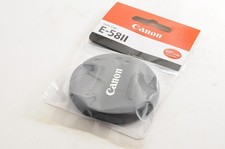  Brand New Genuine Canon E-58II Lens Front Cap 58mm Center Pinch Snap From Jp
