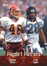 Stephen Davis/Fred Taylor 2000 Topps Football Combos Paydirt Patrons #TC7