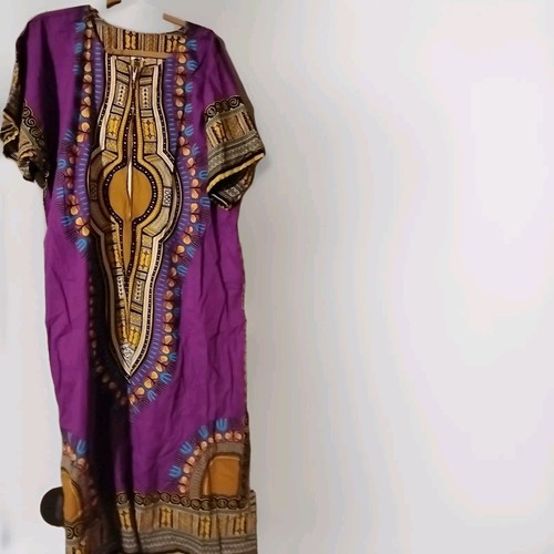 New Dashiki African Women Traditional Dress long caftan M/L Size