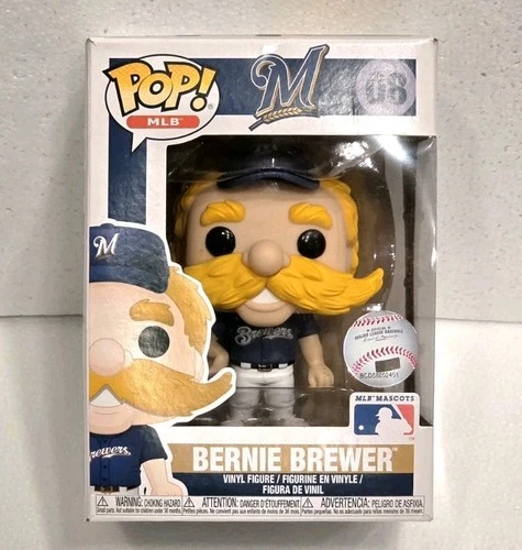FUNKO Pop! MLB Baseball Bernie Brewer Milwaukee Brewers Mascot 08 Vinyl New