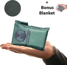 🔥🔥SACO DE DORMIR MYLATECH CAMO Bivvy Manta Bolso Alto Recubierto Térmico Mylar🔥🔥