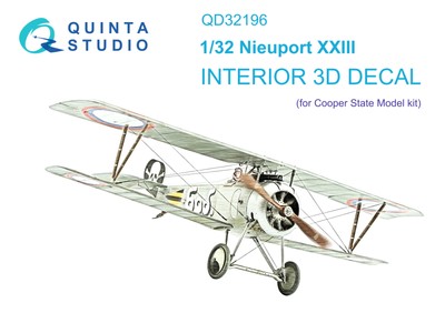 Quinta Studio 1/32 Nieuport XXIII 3D-Printed & colour Interior (CSM)