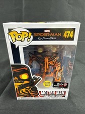 Funko POP! Marvel: Glow Molten Man #474 GameStop Exclusive