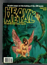 SIGNED JOHN WORKMAN HEAVY METAL STERANKO OUTLAND AUGUST 1981 FN 6.0
