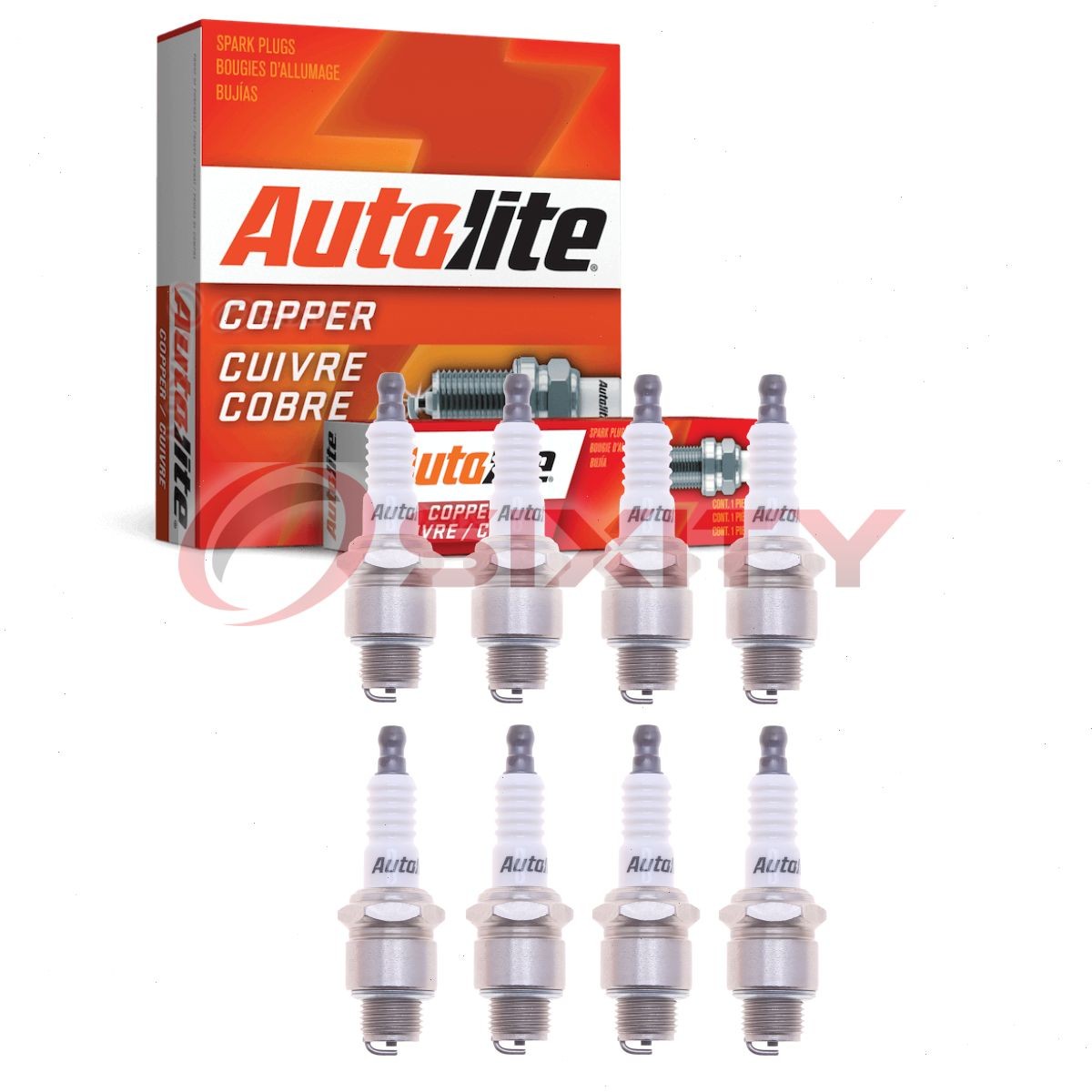 8 pc Autolite Copper Core Spark Plugs for 1955-1956 Studebaker E13 Ignition zf