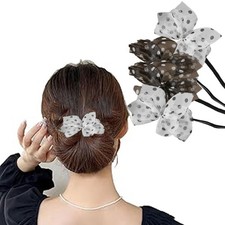 4 Pcs Hair Bun Maker-Flowers Deft Bun Maker Magic Donut Hair Bun Maker