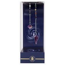 Premium Amethyst Chakra Pendel Lo Scarabeo Silber Kette Wünschelrute Weissagung
