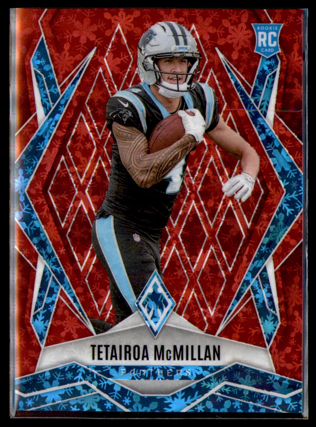 2025 Panini Phoenix #155 Tetairoa McMillan Red Winter Prizm #/399