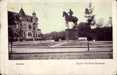 Ak Hansestadt Bremen, Kaiser Friedrich Denkmal - 5046138