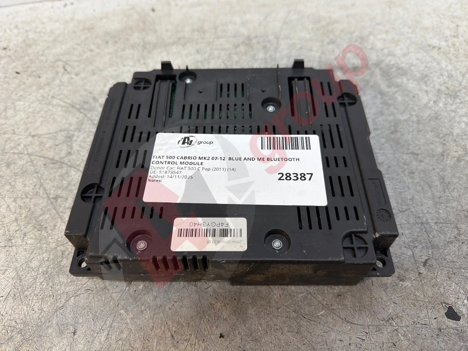 FIAT 500 CABRIO MK2 07-12  BLUE AND ME BLUETOOTH CONTROL MODULE 51873547 - Image 3 of 4