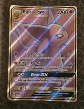 Espeon GX 140/149 FULL ART Ultra Rare Sun & Moon Base Pokémon Card EX- NM ✨✨