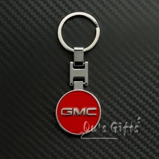 GMC Double-Sided Chrome Enamel Keychain US Seller Free Shipping