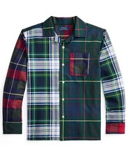 NWT Ralph Lauren XL 18-20 Boys Plaid Oxford Fun Long-Sleeve Shirt 131115