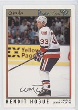 1991-92 O-Pee-Chee Premier Benoit Hogue #179 0q1p