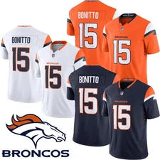 Nik #15 Bonitto MEN Stitched Jersey White/Navy/Orange