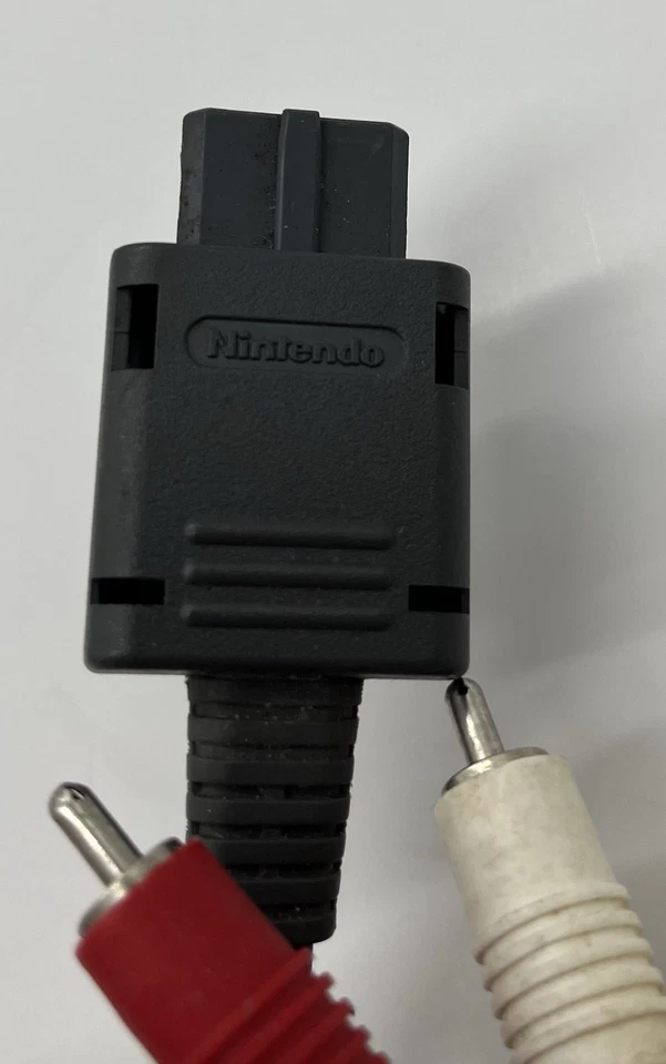 OFFICIAL ORIGINAL OEM Super Nintendo N64 Gamecube SNES AV RCA Video Cable  - Image 2 of 3