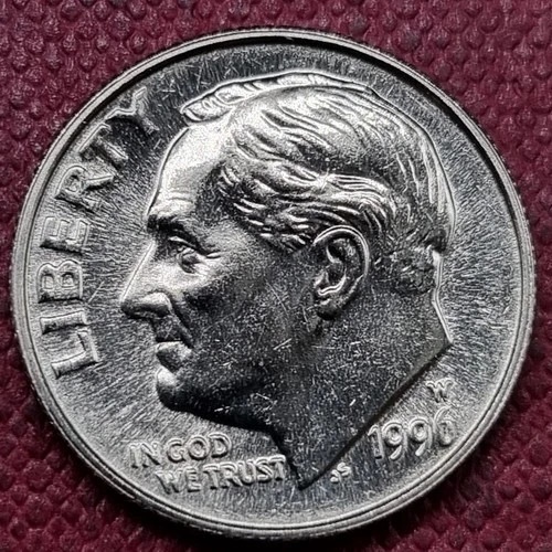 1996 W Roosevelt Dime 10c WEST POINT Issue BU UNC Brilliant Uncirculated  #94874