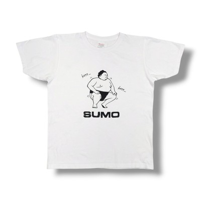 Printstar SUMO Graphic Print White Crewneck T-Shirt Men's Small