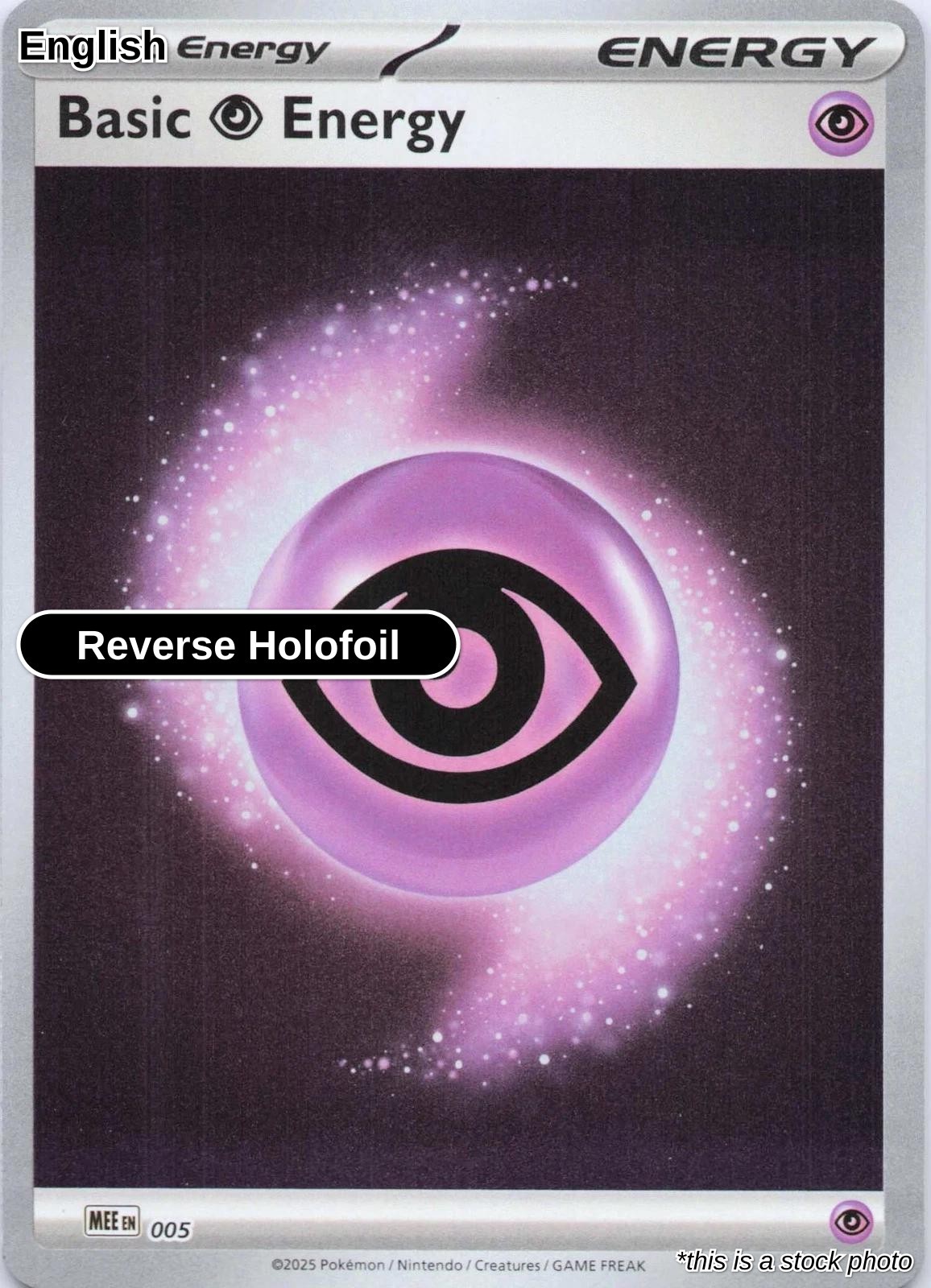 Basic Psychic Energy Reverse Holofoil MEE: Mega Evolution Energies 5
