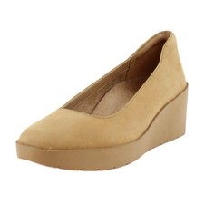Vionic Sereno Womens Flats Camel Nubuck Leather