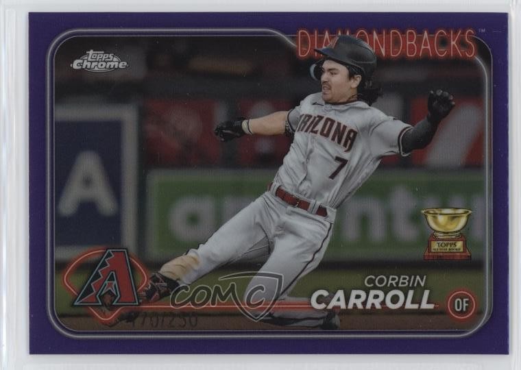 2024 Topps Chrome Purple Refractor 170/250 Corbin Carroll #267 z7j