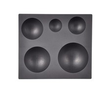 5 in 1 Graphite Glass Marble Sphere Round Mold for 5 IN 1,