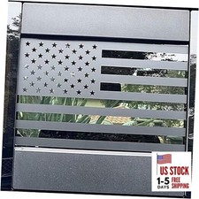 2 Pack Rear Middle Window American Flag Decal for Chevy Silverado/GMC Sierra