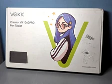VEIKK VK1060PRO 10x6 Inch Drawing Tablet with 2 Scroll Wheels, 6 Express Keys