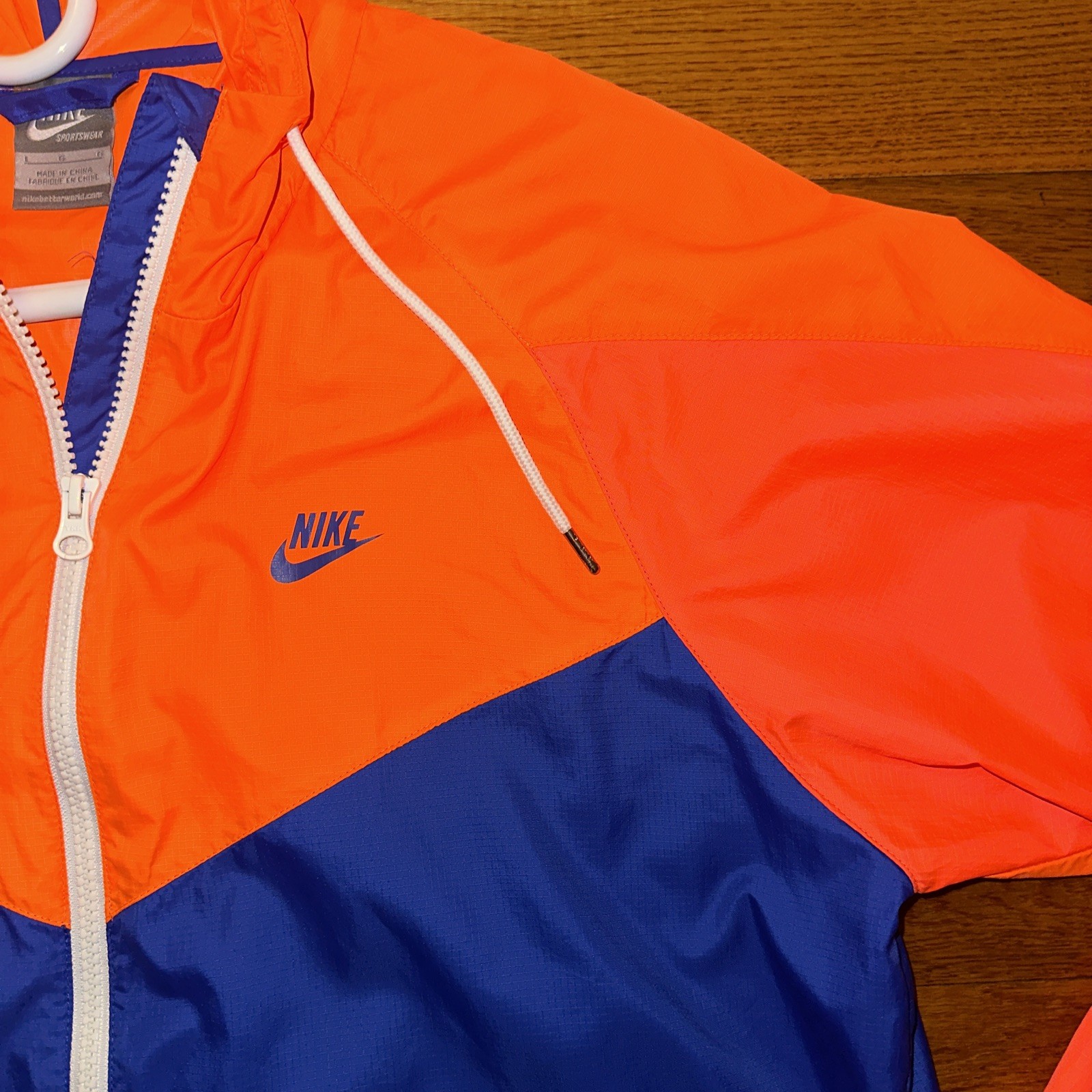Nike Windrunner Windbreaker Jacket Large Orange B… - image 4
