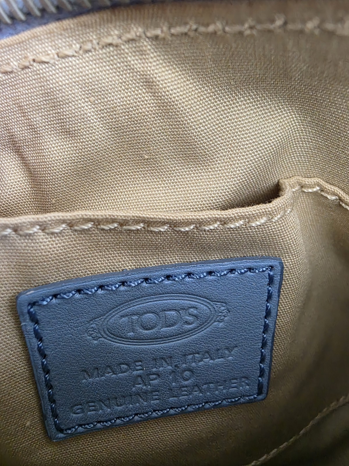 Vintage Tods Mini Blue Python Snakeskin Leather T… - image 5