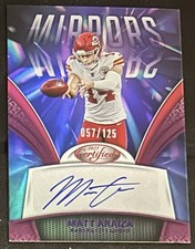2025 Panini Certified Mirror Purple Signatures Auto /149 Matt Araiza #MS-TAR