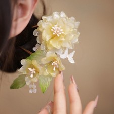 FOR Chinese Style Hairpin Peony Flower Hair Accessory Ancient Hanfu Headpiece