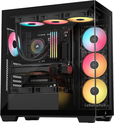 3500X RS ARGB Panoramic Mid-Tower PC Case   3X Pre-Installed Fans, High Airflow,