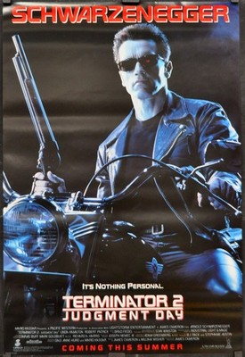 Terminator 2: Judgement Tag 1991 27X40 2/S NM Film Poster Adv