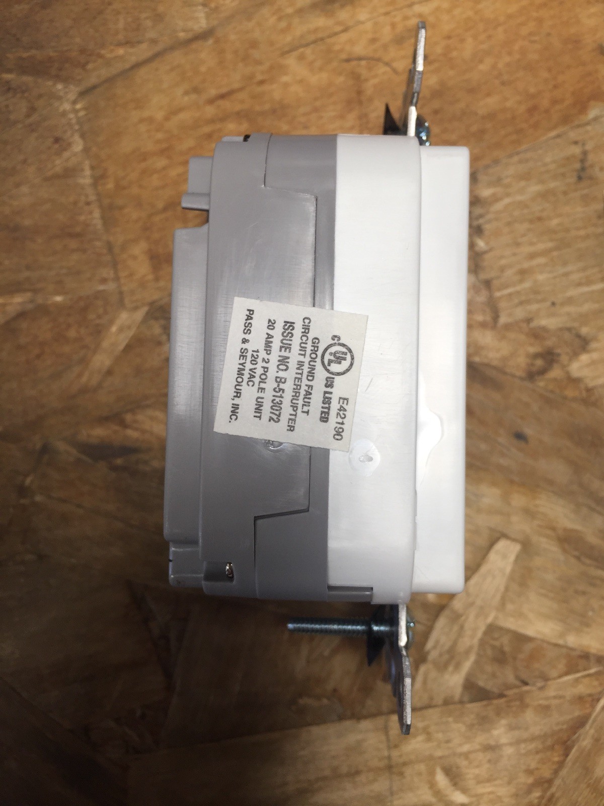 (K) Pass & Seymour Plug Tail GFCI Duplex Receptacle PT1595TRW 15A 125VAC eBay