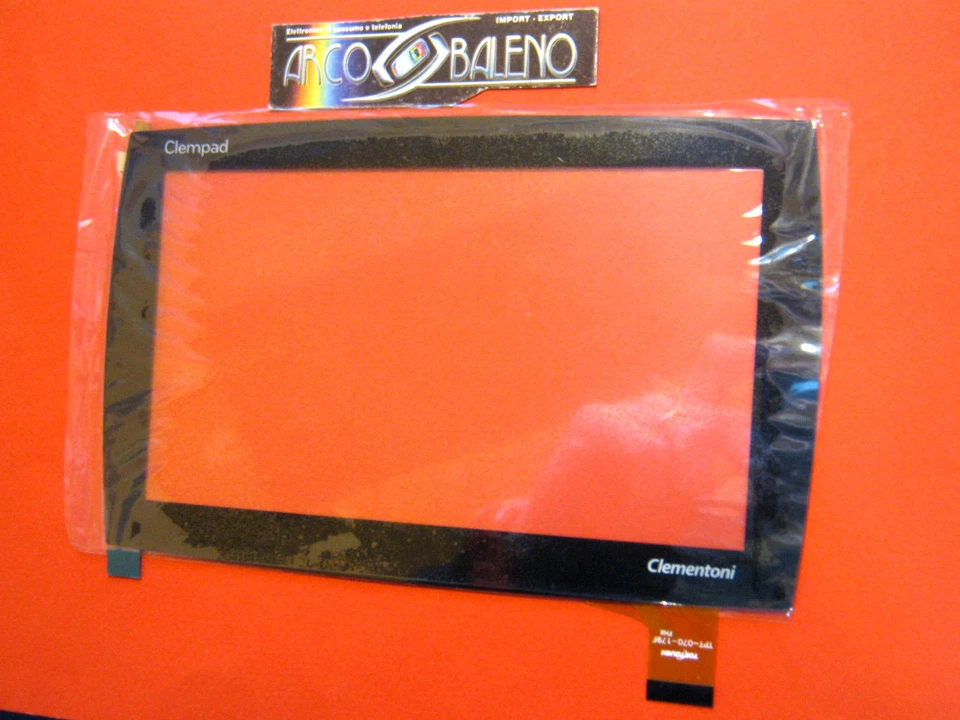VETRO+TOUCH SCREEN CLEMPAD CLEMENTONI 7" 4.4 PLUS 13695 13696 TPT-070-179F NERO
