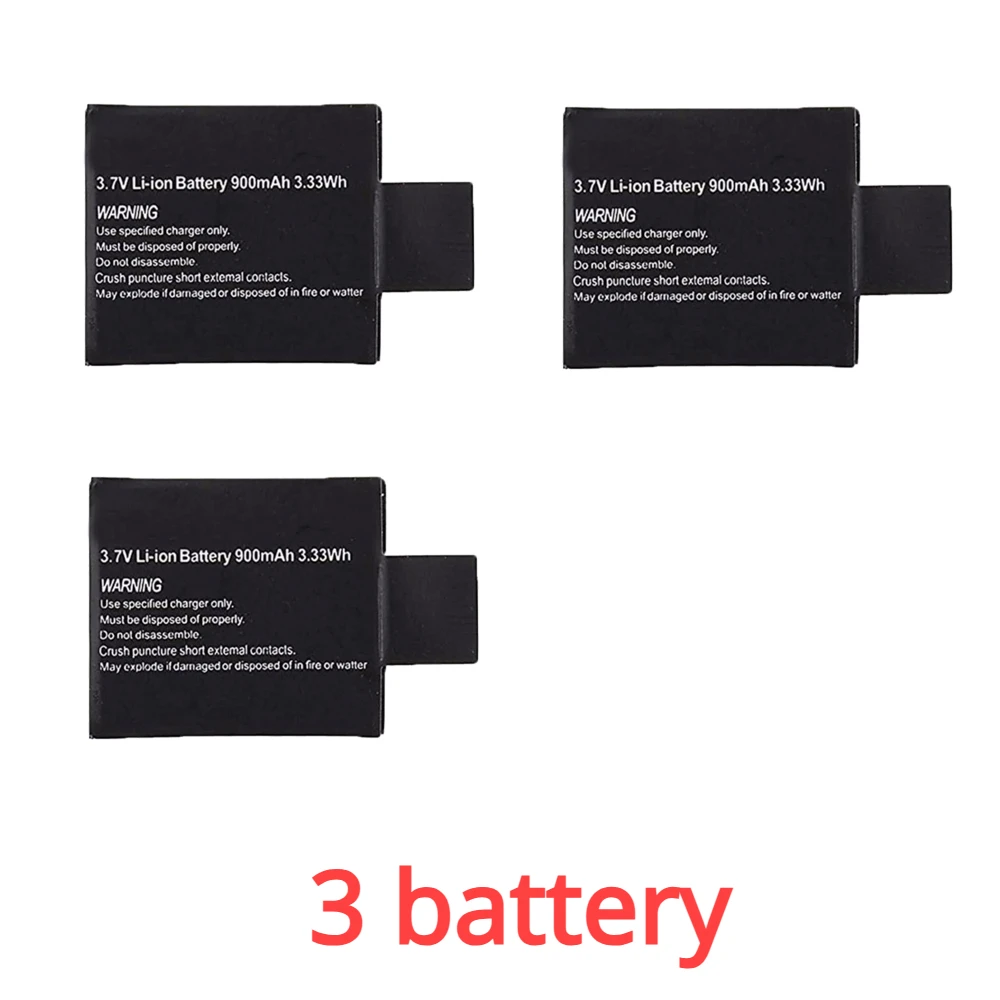 vhbw - Li-ion Batteria 900mah (3.7v) Per Camcorder, Videocamera, Sport Camera Anart Sj4000, Dbpower Sj4000, Sj5000, Sj6000 Come Git-lb101