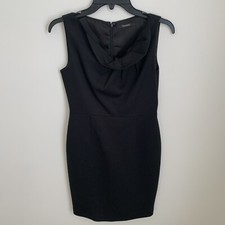 Tahari Dress Womens Size Small Black Formal Career Lined Sleeveless Work Classic