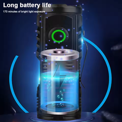 Torcia LED Ricaricabile USB Con Clip - 4 Modalità Luminose Per Corsa, Trekking E Lavoro - Foto 3