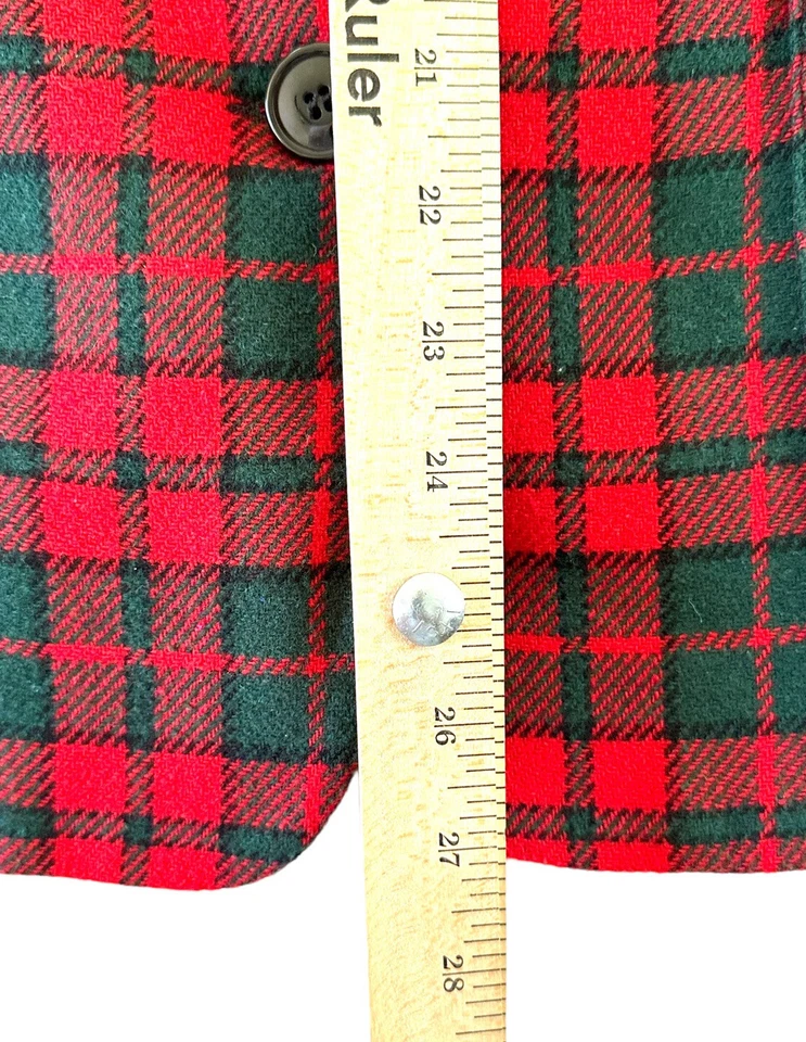 Blazer Norton Mc Naughton Para Mujer 14 Grannycore Chaqueta Forrada a Cuadros Botón Foto 4 de 4