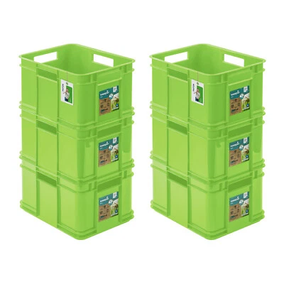 6 x boîte conteneur boîte empilable PAFEN vert 16 L Eco Eurobox boîte empilab... - Photo 1/4