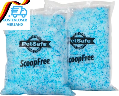 BESUCHE DEN PETSAFE-STORE Petsafe Premium Silikat Katzenstreu Doppelpack Scoopfree, Beseitigt Gerüche Und