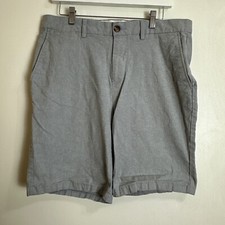 Old Navy Chino Preppy Gray Ultimate Slim Shorts Men Size 34