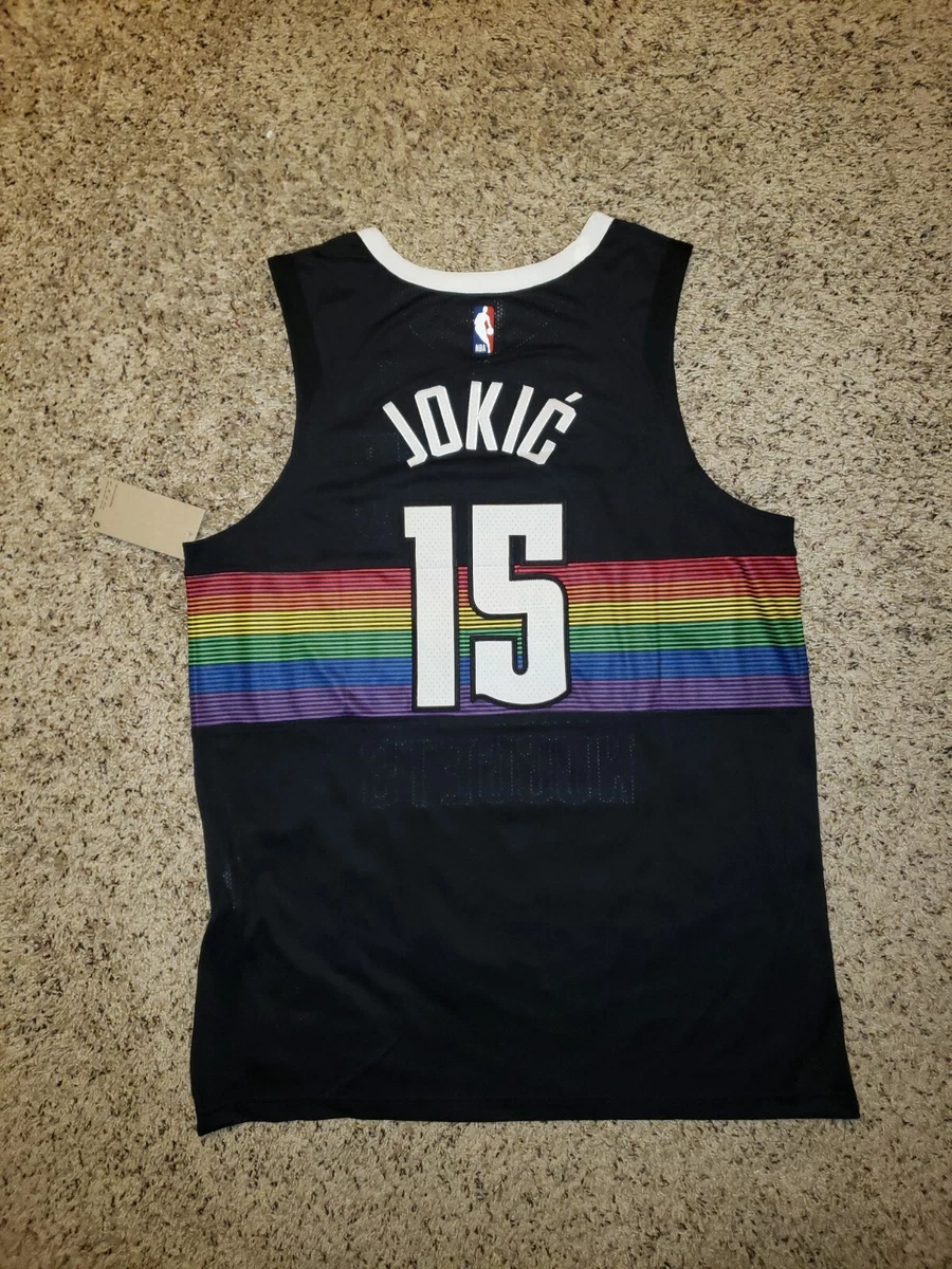 Nike+Denver+Nuggets+City+Edition+Nikola+Jokic+Swingman+Jersey+Skyline+Large+48  for sale online