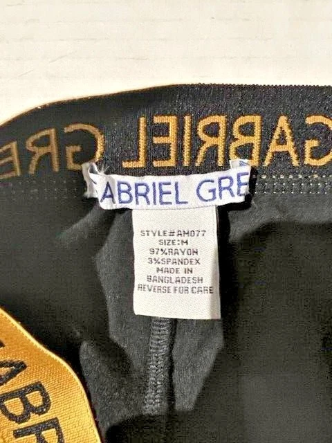 New GABRIEL GREY Mens Blk Rayon Spandex Jock Strap Underwear sz M Vtg — 第 3/4 张图片