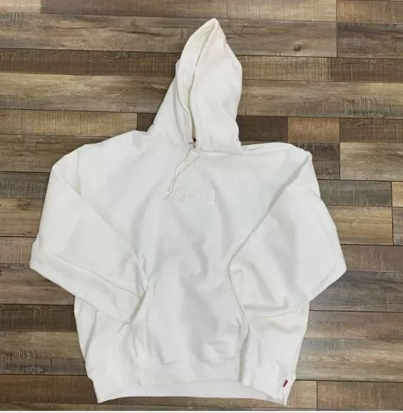 Sweat à capuche Supreme Box Logo FW23 blanc taille XXL *livraison sous 2 jours*